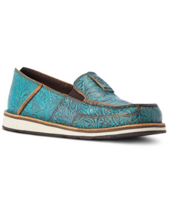 Ariat Shoes - ARIAT WOMEN'S BRUSHED FLORAL EMBOSS SLIP-ON CRUISER MOC TOE 6.5 NEW